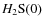 $H_{\rm {2}}\rm S(0)$