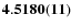 ${\bf 4.5180(11)}$