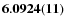 ${\bf 6.0924(11)}$