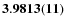${\bf 3.9813(11)}$