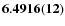 ${\bf 6.4916(12)}$