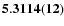 ${\bf 5.3114(12)}$