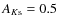 $A_{K{\rm s}} = 0.5$