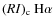 $(RI)_{\rm c}~{\rm H}\alpha$