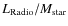 $L_{\rm Radio}/M_{\rm star}$