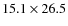 $15.1\times26.5$