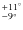 $^{+11^\circ}_{-9^\circ}$