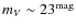 $m_V \sim 23^{\rm mag}$