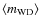 $\langle m_{\rm WD}\rangle$