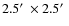 $2.5\hbox {$^\prime $ }\times 2.5\hbox {$^\prime $ }$