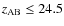 $z_{\rm AB}\le 24.5$