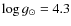 $\log g_\odot=4.3$
