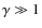 $\gamma \gg 1$