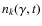 $n_k(\gamma ,t)$
