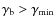 $\gamma_{\rm b} > \gamma_{\min}$