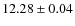 $12.28\pm 0.04$