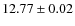 $12.77\pm 0.02$