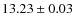 $13.23\pm 0.03$