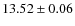 $13.52\pm 0.06$