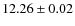 $12.26\pm 0.02$