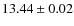 $13.44\pm 0.02$