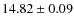 $14.82\pm 0.09$
