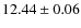 $12.44\pm 0.06$