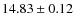 $14.83\pm 0.12$