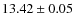 $13.42\pm 0.05$