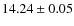 $14.24\pm 0.05$