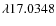 $\lambda 17.0348$