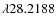 $\lambda 28.2188$