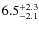 $6.5^{\rm +2.3}_{-2.1}$