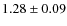 $1.28 \pm 0.09$