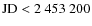 $\rm JD <2~453~200$