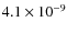 $4.1 \times 10^{-9}$