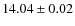 $14.04\pm 0.02$