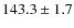 $143.3 \pm 1.7$