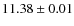 $11.38\pm 0.01$