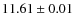 $11.61\pm 0.01$