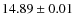 $14.89\pm 0.01$