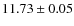 $11.73\pm 0.05$