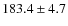 $183.4 \pm 4.7$