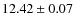 $12.42\pm 0.07$