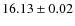 $16.13\pm 0.02$