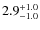 $2.9^{\rm +1.0}_{-1.0}$
