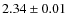 $2.34\pm0.01$