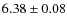 $6.38\pm0.08$