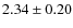 $2.34\pm0.20$