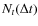 $N_t(\Delta t)$